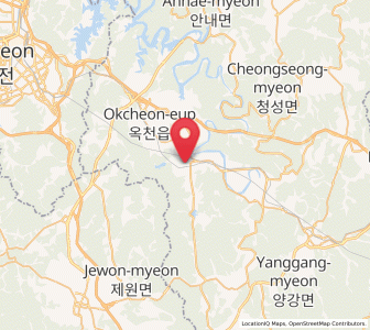 Map of Iwon, North Chungcheong