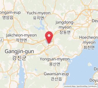 Map of Jangheung, Jeollanam-do