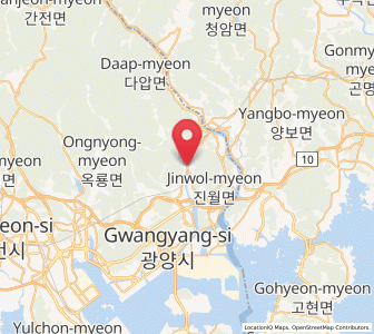 Map of Jinsang, Jeollanam-do