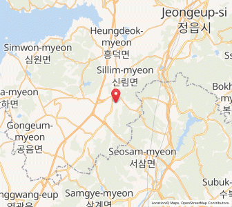 Map of Koch'ang, Jeollabuk-do