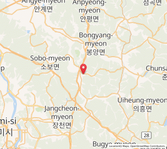 Map of Kunwi, Gyeongsangbuk-do