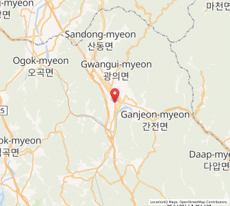 Map of Kurye, Jeollanam-do