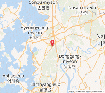 Map of Muan, Jeollanam-do