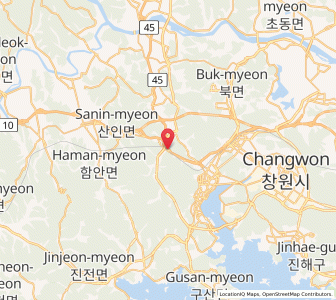 Map of Naesŏ, Gyeongsangnam-do