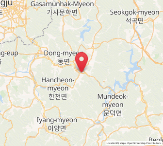 Map of Nammyeon, Jeollanam-do