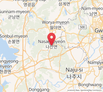 Map of Nasan, Jeollanam-do