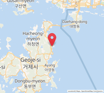 Map of Oepo, Gyeongsangnam-do