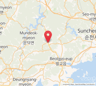 Map of Oeseo, Jeollanam-do