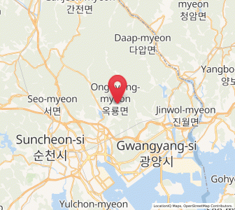 Map of Ongnyong, Jeollanam-do