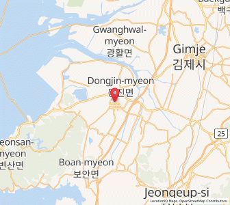 Map of Puan, Jeollabuk-do