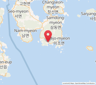 Map of Sangju, Gyeongsangnam-do