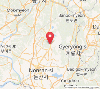 Map of Sangwol, Chungcheongnam-do