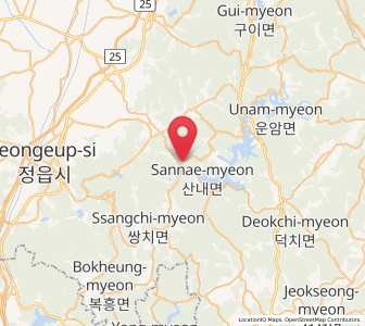 Map of Sannae, Jeollabuk-do