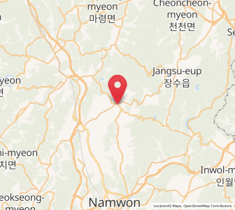 Map of Sanseo, Jeollabuk-do