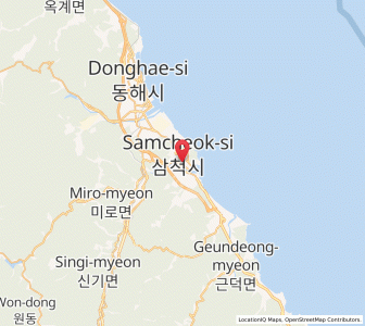 Map of Santyoku, Gangwon-do