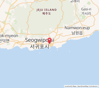 Map of Seogwipo, Jeju-do