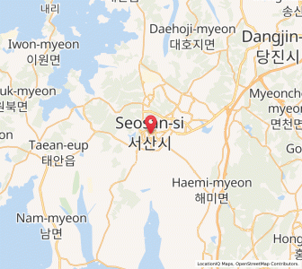 Map of Seosan, Chungcheongnam-do