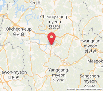 Map of Simcheon, North Chungcheong
