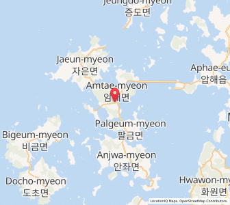 Map of Sinan, Jeollanam-do