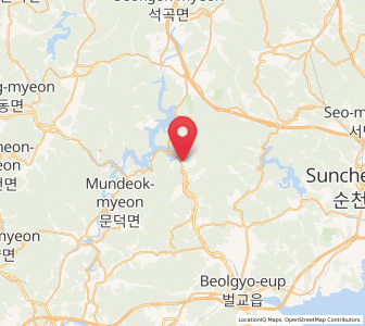 Map of Songgwang, Jeollanam-do