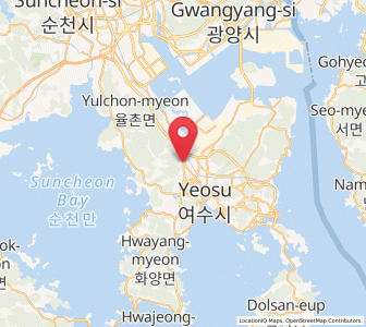 Map of Sora, Jeollanam-do