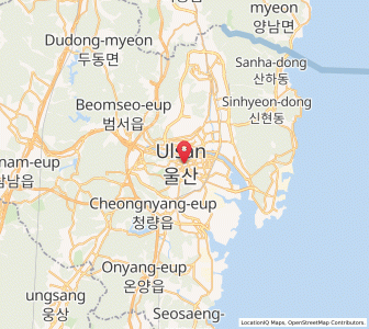 Map of Ulsan, Ulsan