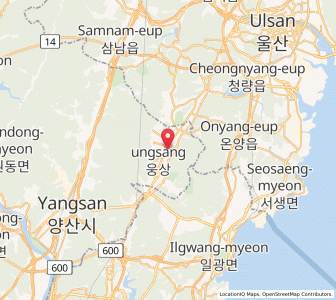 Map of Ungsang, Gyeongsangnam-do