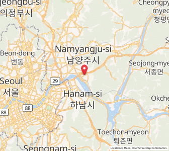 Map of Wabu, Gyeonggi-do