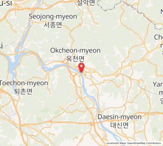 Map of Yangp'yŏng, Gyeonggi-do