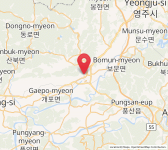 Map of Yecheon, Gyeongsangbuk-do