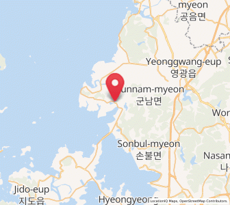Map of Yeomsan, Jeollanam-do
