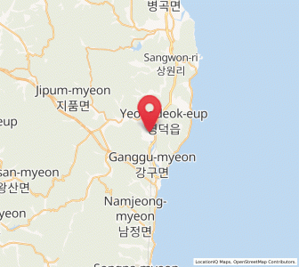 Map of Yeongdeok, Gyeongsangbuk-do