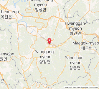 Map of Yeongdong, North Chungcheong