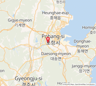 Map of Yeonil, Gyeongsangbuk-do