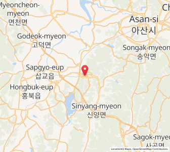 Map of Yesan, Chungcheongnam-do