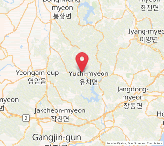 Map of Yuchi, Jeollanam-do