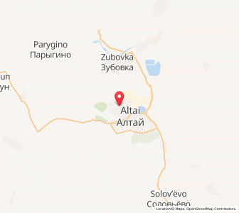 Map of Altay, East Kazakhstan