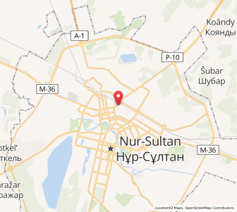 Map of Astana