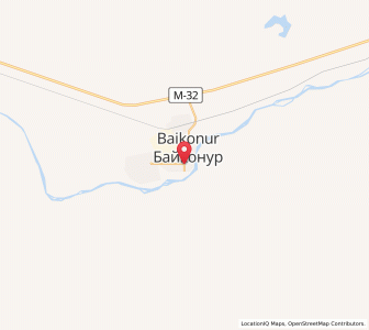 Map of Baikonur