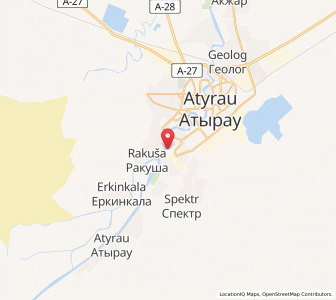 Map of Balykshi, Atyraū