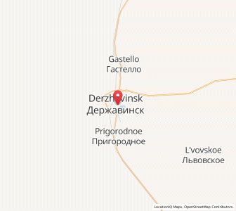 Map of Derzhavinsk, Aqmola