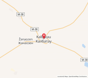Map of Kalbatau, Abai Region