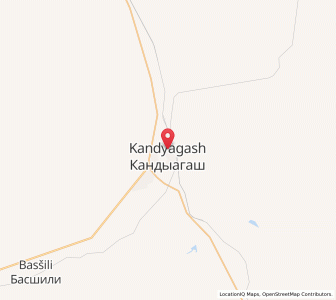 Map of Kandyagash, Aqtöbe