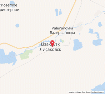 Map of Lisakovsk, Qostanay