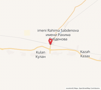 Map of Lugovoy, Zhambyl