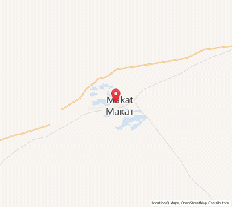 Map of Maqat, Atyraū