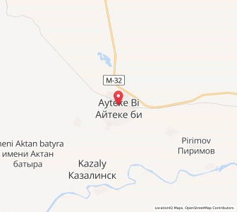 Map of Novokazalinsk, Qyzylorda