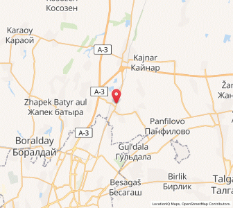 Map of Otegen Batyra, Almaty