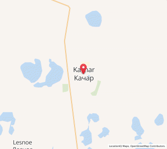 Map of Qashar, Qostanay