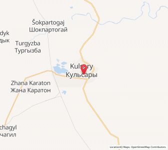Map of Qulsary, Atyraū